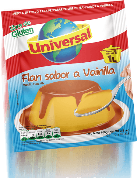 Flan flotando