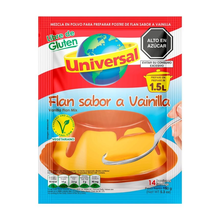 Flan Universal Sabor a Vainilla 150 g