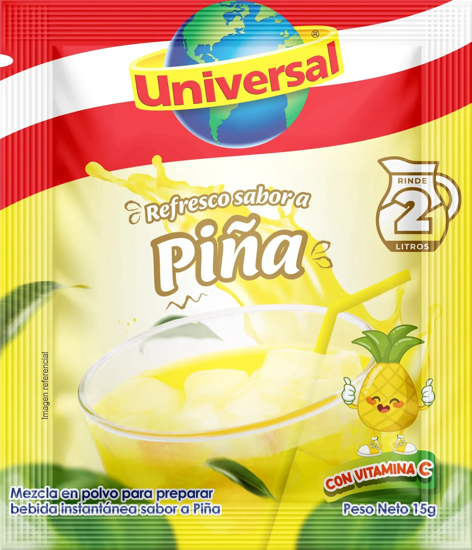 Refresco sabor a Piña 15g - Universal