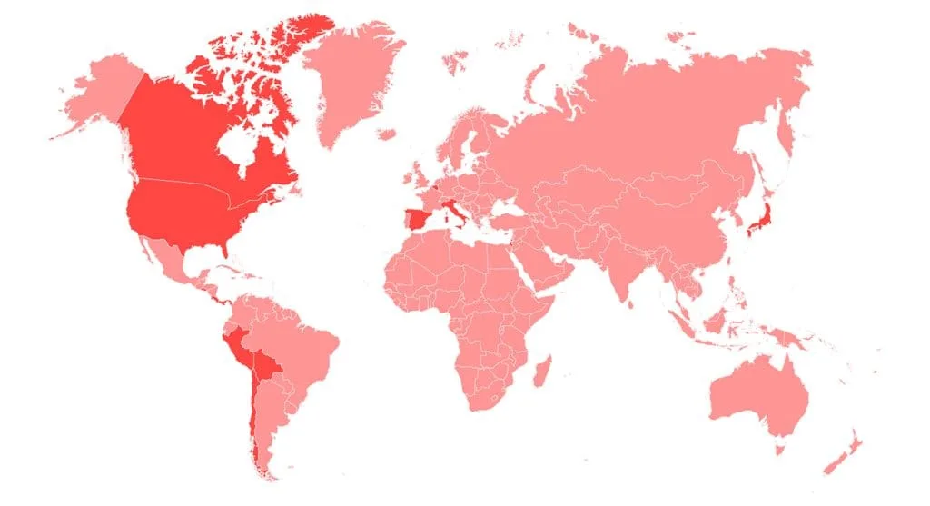 Universal en el mundo